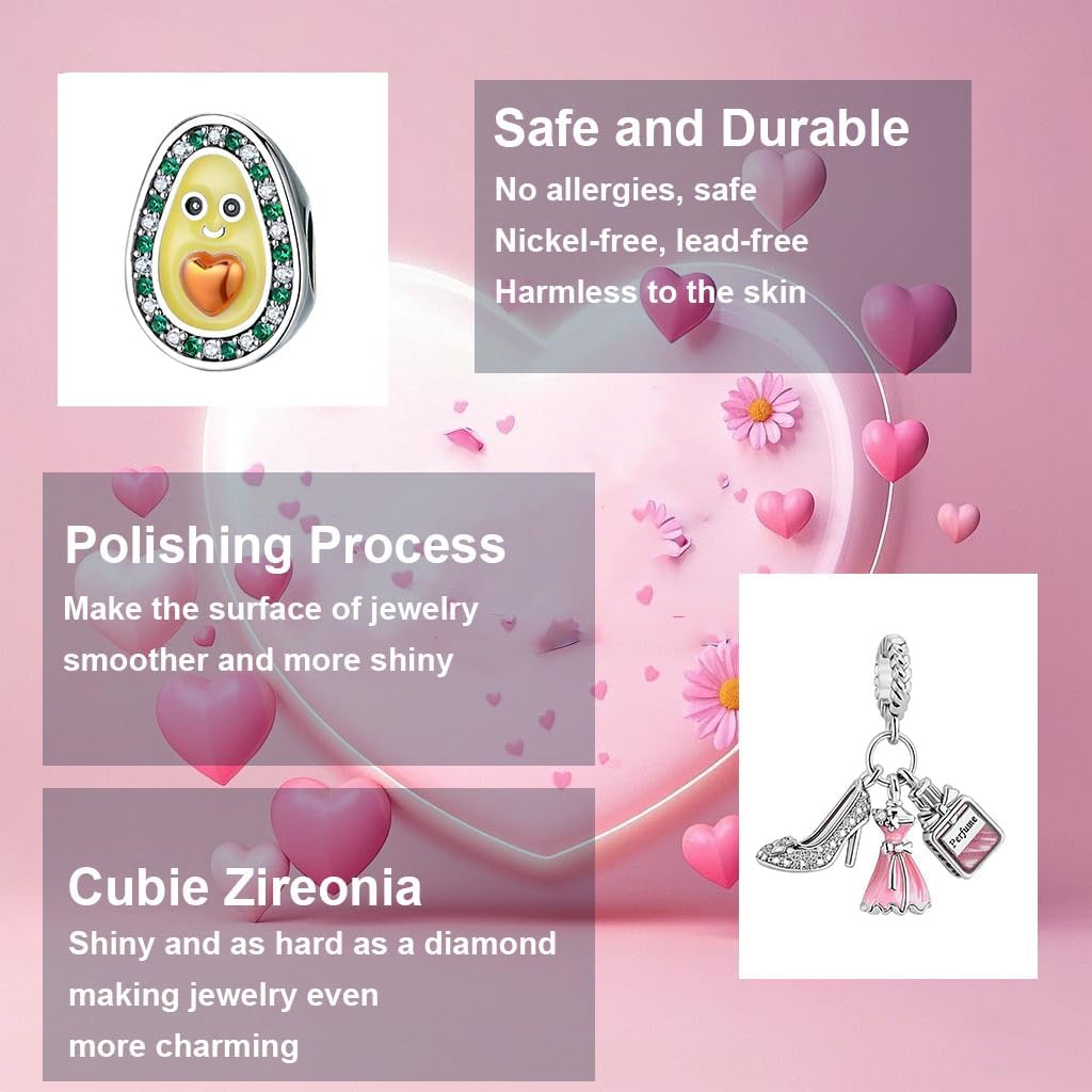 9PCS European Charms Beads Pendant For Bracelet, Charms DIY Bracelets Necklace Jewellery Gift - Image 6