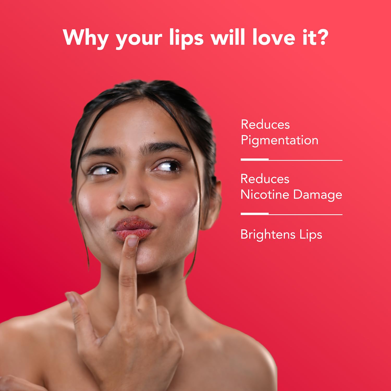 BellaVita Luxury NicoLips Lip Scrub 20gm | Lip Balm For Exfoliation & Dark Lip Moisturizing | With Goodness of Beetroot, Shea Butter & Walnut Lip Scrub | Lip scrubber exfoliator for Women and Men - Image 4