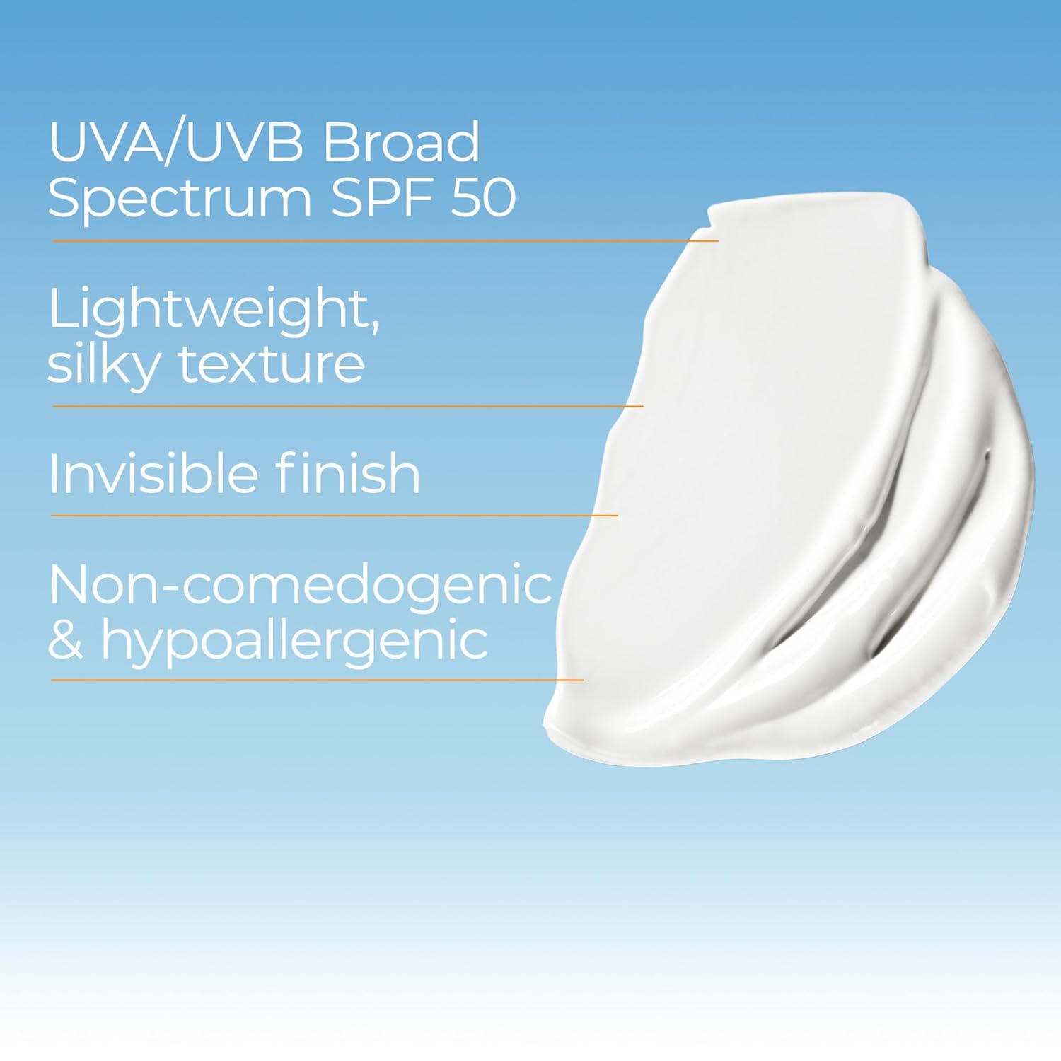 Eucerin Sun Age Defense SPF 50 Face Sunscreen Lotion with Hyaluronic Acid, Hypoallergenic, Non-Comedogenic Sunscreen SPF 50 Free of Fragrance, Oxybenzone and Octinoxate, 2.5 Fl Oz Bottle - Image 5