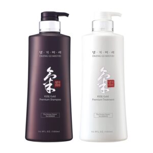 Daeng Gi Meo Ri – Ki Gold Premium Shampoo+Treatment Set (16.9 fl oz) – Nourishing Korean K-beauty Solution for Dry and Rough Hair