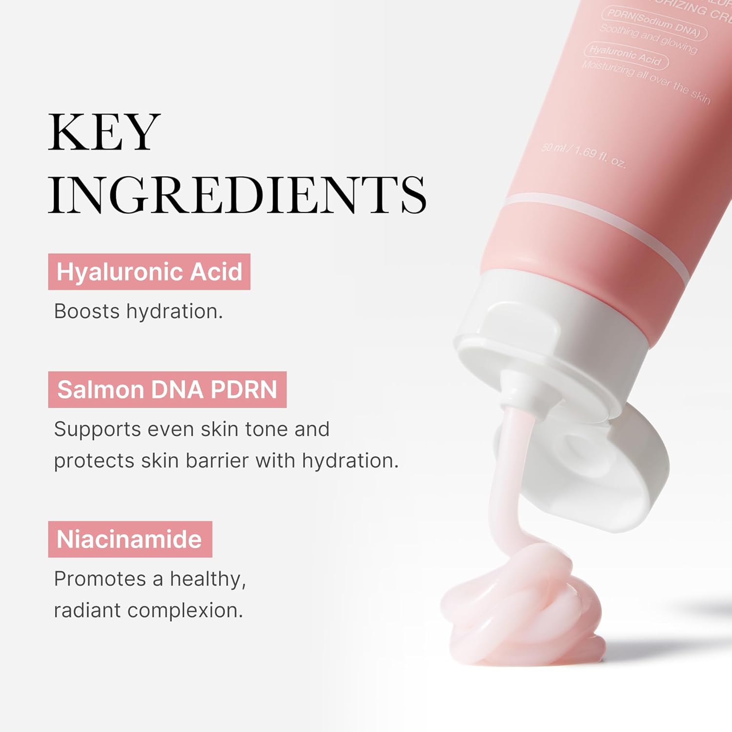 medicube Salmon DNA PDRN Pink Hyaluronic Moisturizing Cream | Blemish Relief & Hydrating Care | Restores Skin Elasticity & Glow | Korean Skincare, Even Skin Tone & Pore Care | 50ml / 1.69 fl.oz. - Image 5