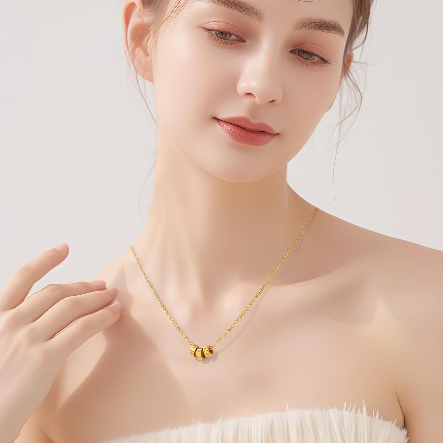 18K Gold Plated Chain For Women Pendant Necklace - Image 3