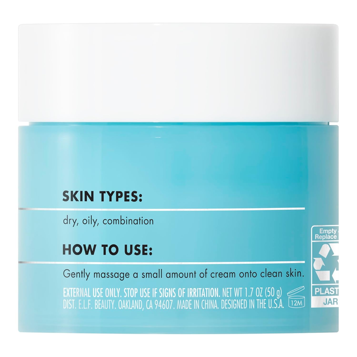 e.l.f. SKIN Holy Hydration! Face Cream, Fragrance Free, Smooth, Non-Greasy, Lightweight, Nourishing, Moisturises, Softens, Absorbs Quickly, Suitable For All Skin Types - Image 5