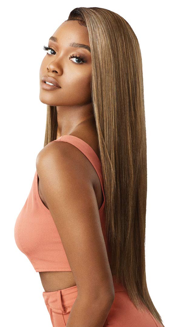 Outre LACEFRONT COLORBOMB Loose Straight Willow Tree Style Salon-Quality Colors Premium High Heat Resisitant Synthetic, Celebrity Baddies & Social Media Influencers Flaunting - KOURTNEY (1B) - Image 2