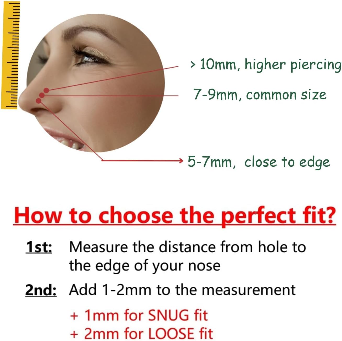 LUCKYJEWUS Small Thin Nose Ring Hoop for Women, 14k Gold Filled or 925 Sterling Silver Nose Piercing Jewelry, Adjustable - Image 6