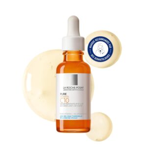 La Roche-Posay Pure 12% Vitamin C Serum For Face With Hyaluronic Acid & Salicylic Acid, Hydrating Face Serum, Boost Radiance & Reduce Wrinkles, 2 Formulas for Normal or Oily Skin Control