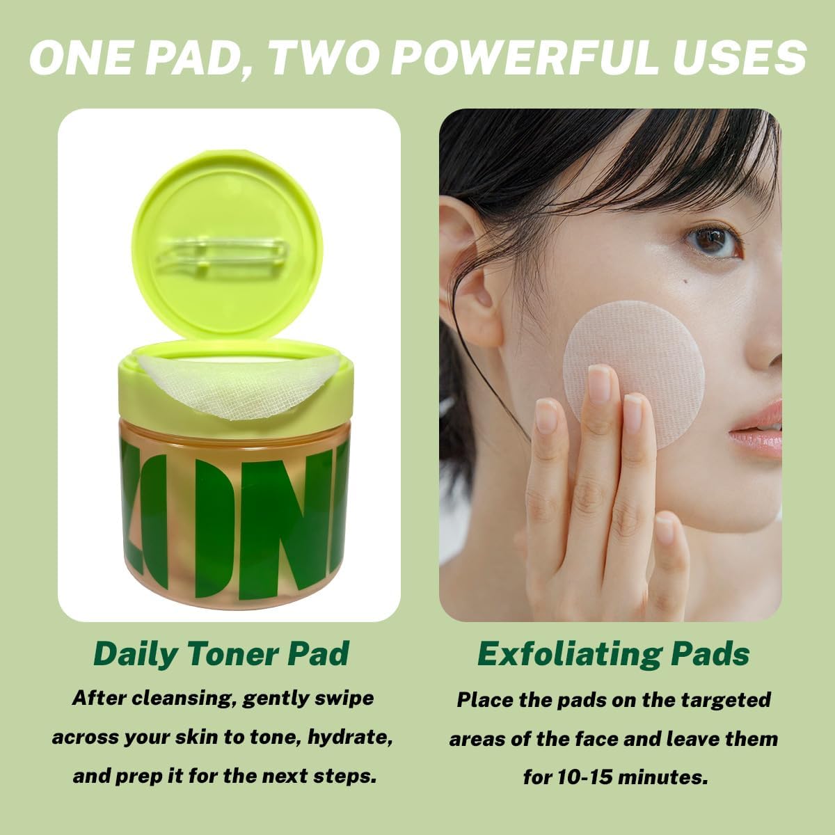Korean Skincare Toner Pads, Dark Spot & Wrinkle Treatment, Anti-Aging with Snail Mucin, Centella Asiatica Niacinamide and Peptides, 100 Count - Image 3