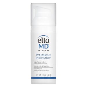 EltaMD PM Restore Face Moisturizer, Night Moisturizer for Face, Restores Skin Elasticity and Vitality Overnight, Safe For All Skin Types