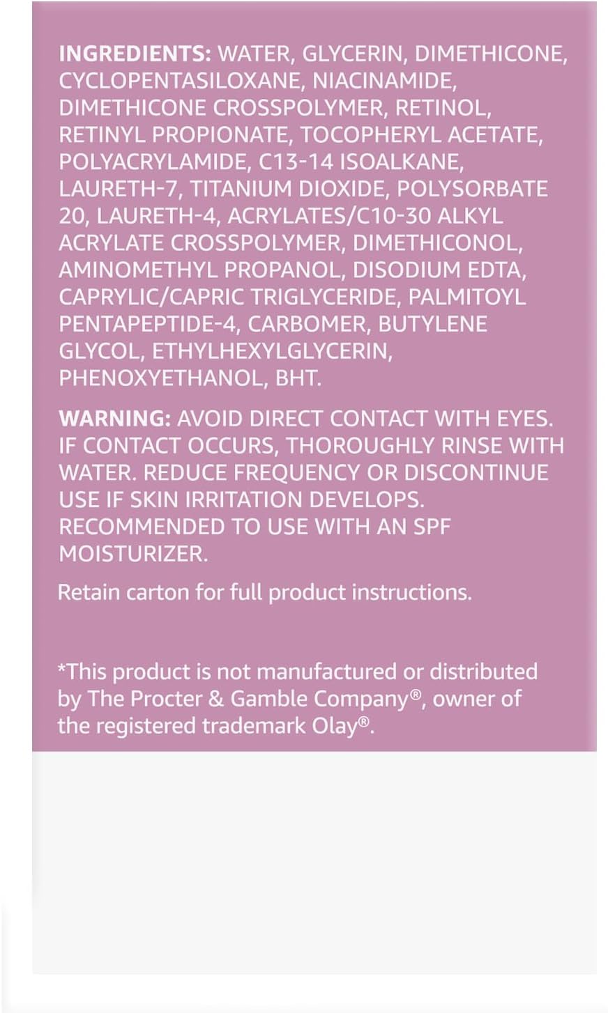 Amazon Basics Retinol Eye Cream, Fragrance Free, 0.5 Ounces, 1-Pack - Image 7