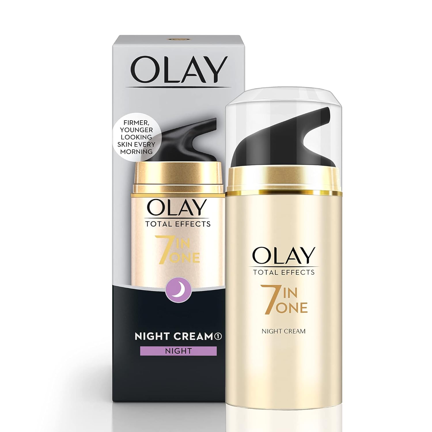 Olay Total Effects Night Firming Facial Moisturizer Treatment 1.7 Fl Oz, Packaging May Vary - Image 2