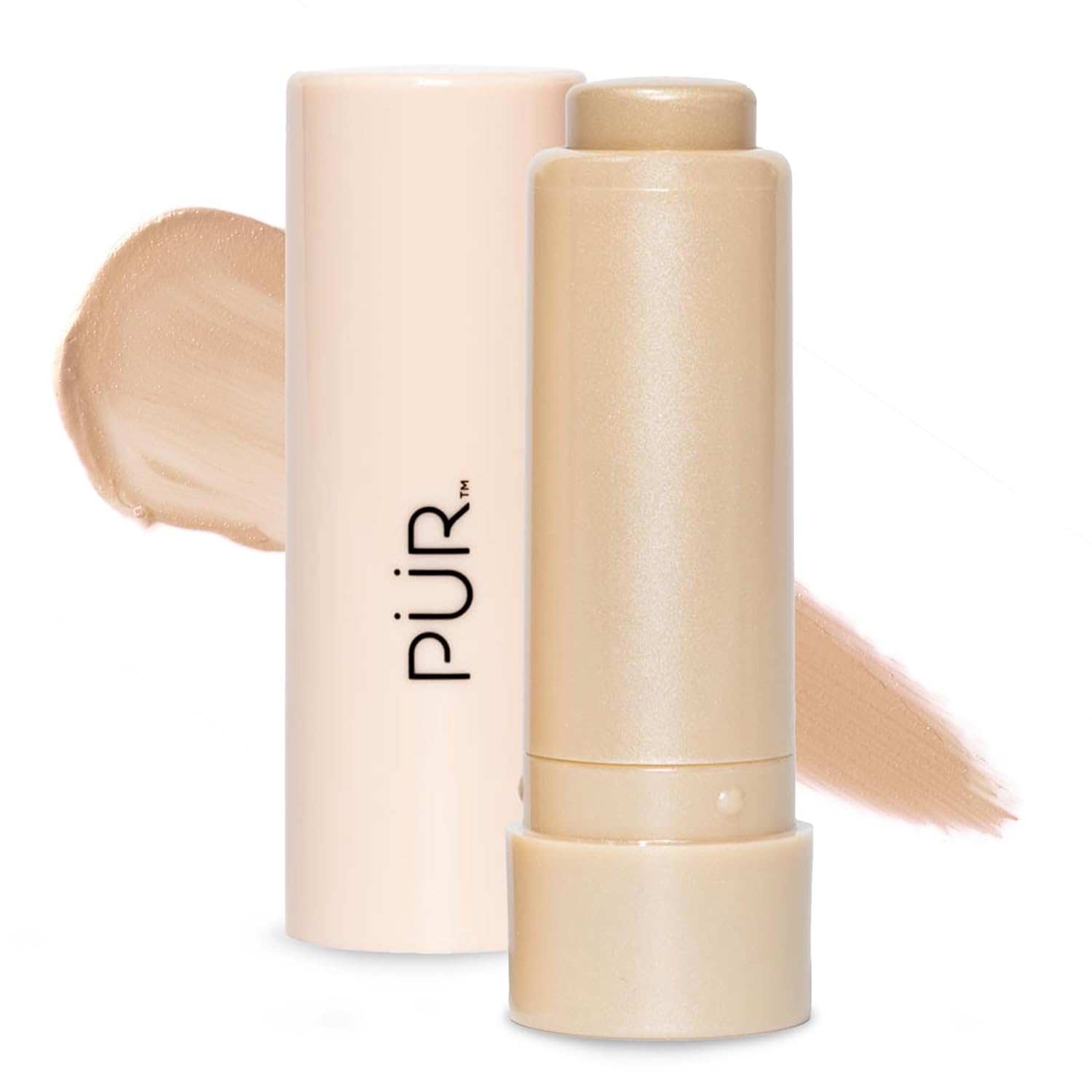PÜR MINERALS Silky Tint Creamy Multitasking Highlighter Stick with Peptides, You Go Pearl - Highlighting Stick with Natural, Healthy-Looking Glow & Ultra-Creamy Finish - Professional Makeup
