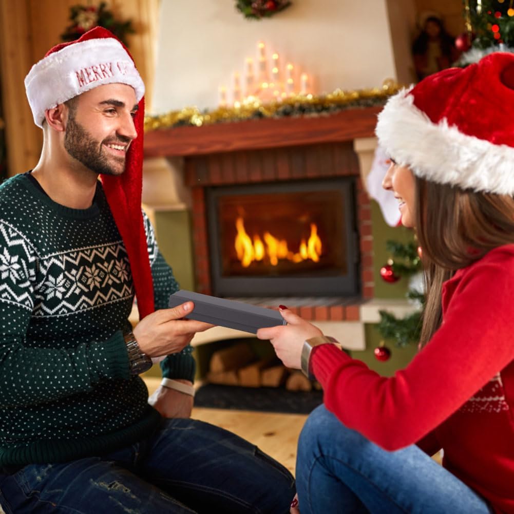 BENECREAT 12 Pack Black Necklace Cardboard Jewellery Box 7x1.7x1.3 Kraft Paper Box Long Jewellery Gift Box with Sponge for Necklace Jewelry, Valentine's Gift Packaging - Image 7