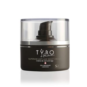 Tyro Superior Anti-Age Night Cream – Intensive Night Cream To Combat Multiple Signs Of Ageing – Helps Smooth Wrinkles – Restores The Skin’S Resilience, Elasticity And Natural Radiance – 1.69 Oz