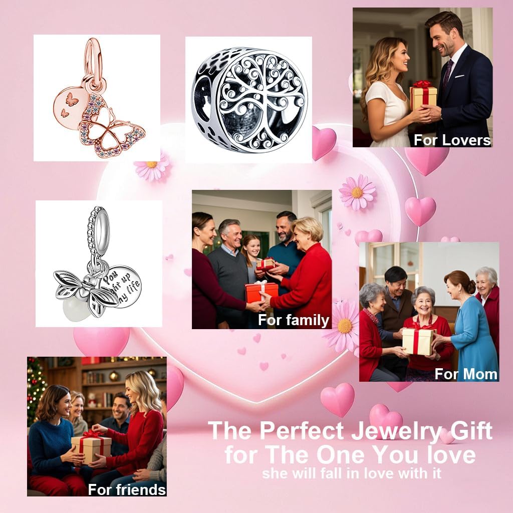 9PCS European Charms Beads Pendant For Bracelet, Charms DIY Bracelets Necklace Jewellery Gift - Image 5