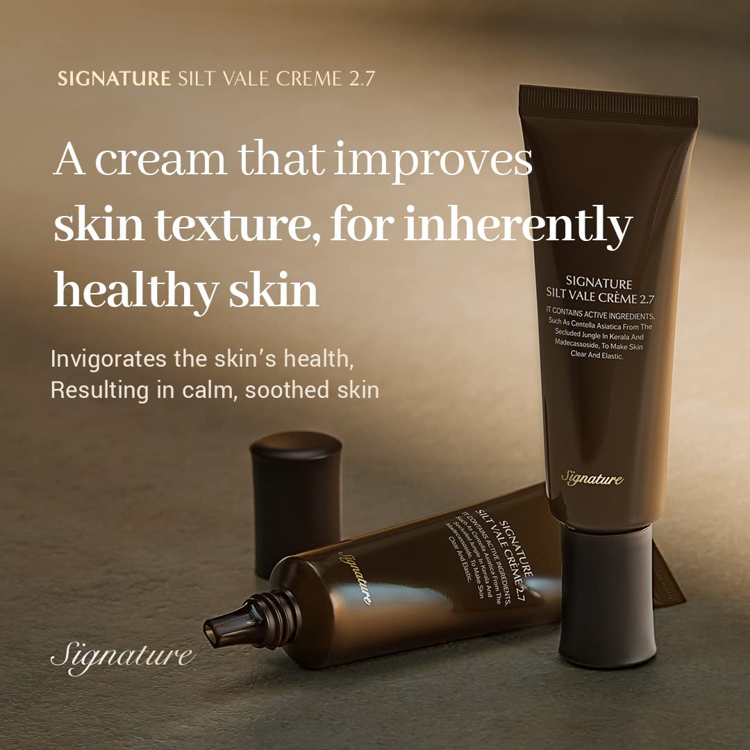 SIGNAUTRE SILT VALE Cream 2.7,50ml, 1.69 oz SKIN RECOVERY CREAM, REPAIR CREAM, SKIN SOOTHING CREAM, KOREAN SKIN CARE, SKIN GLOW, KOREAN FACIAL MOISTURIZER, ANTI AGING LUXURY SKINCARE, FINE LINES IMPRO - Image 2