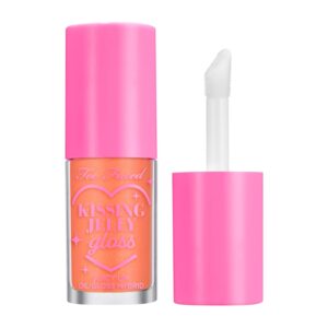 Too Faced Kissing Jelly Lip Oil Gloss |Sunflower & Jojoba Oils