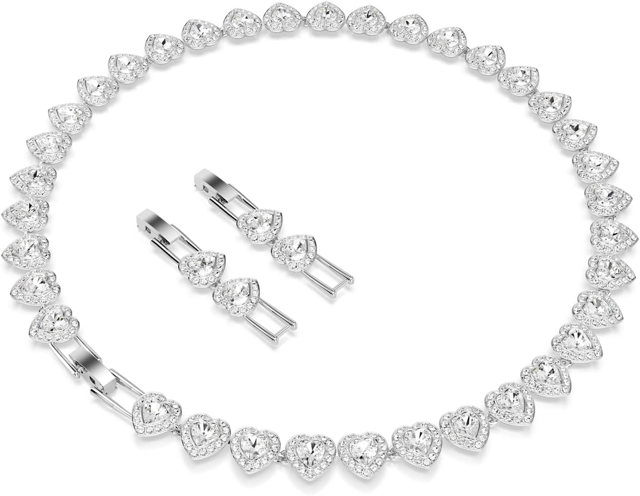 Swarovski Ariana Grande Collection, Clear Crystal & Pearls, Rhodium Finish, Necklaces, Earrings and Bracelets - Image 5