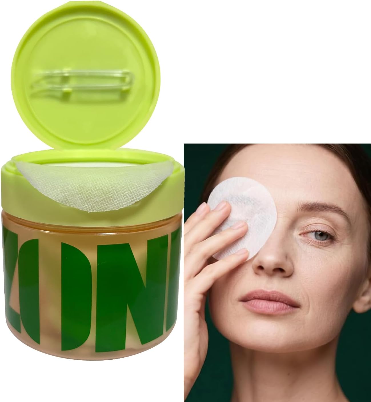 Korean Skincare Toner Pads, Dark Spot & Wrinkle Treatment, Anti-Aging with Snail Mucin, Centella Asiatica Niacinamide and Peptides, 100 Count - Image 2