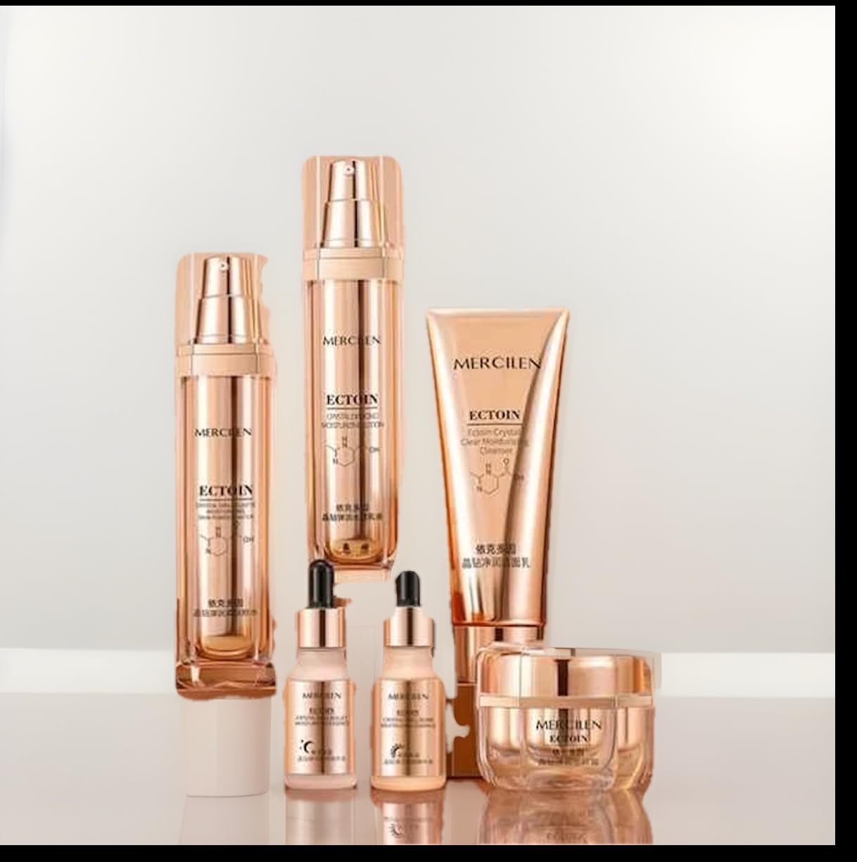 Premium Diamond Gold Beauty Set, Luxury Skincare Collection|Korean Skin Care Set with Vitamin C Essence Hydrating Anti-Aging Serum for Face Beauty Skin Care Set - Image 2