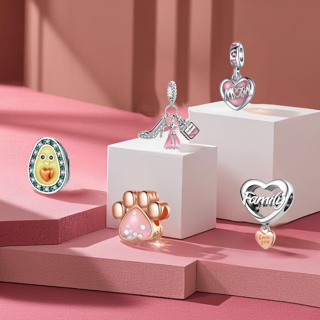 9PCS European Charms Beads Pendant For Bracelet, Charms DIY Bracelets Necklace Jewellery Gift - Image 2