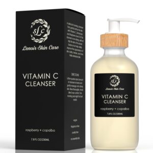 Vitamin C Cleanser (7.8 fl.oz/230ml) | Non Drying Facial Cleanser | Clean Skincare Solution | Natural & Gentle Face Cleanser for Men and Women | For All Skin Types | Luxury Collection