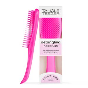 Tangle Teezer Ultimate Detangler Brush for Wet & Dry Hair, Eliminates Knots & Reduces Breakage for All Hair Types, Runway Pink