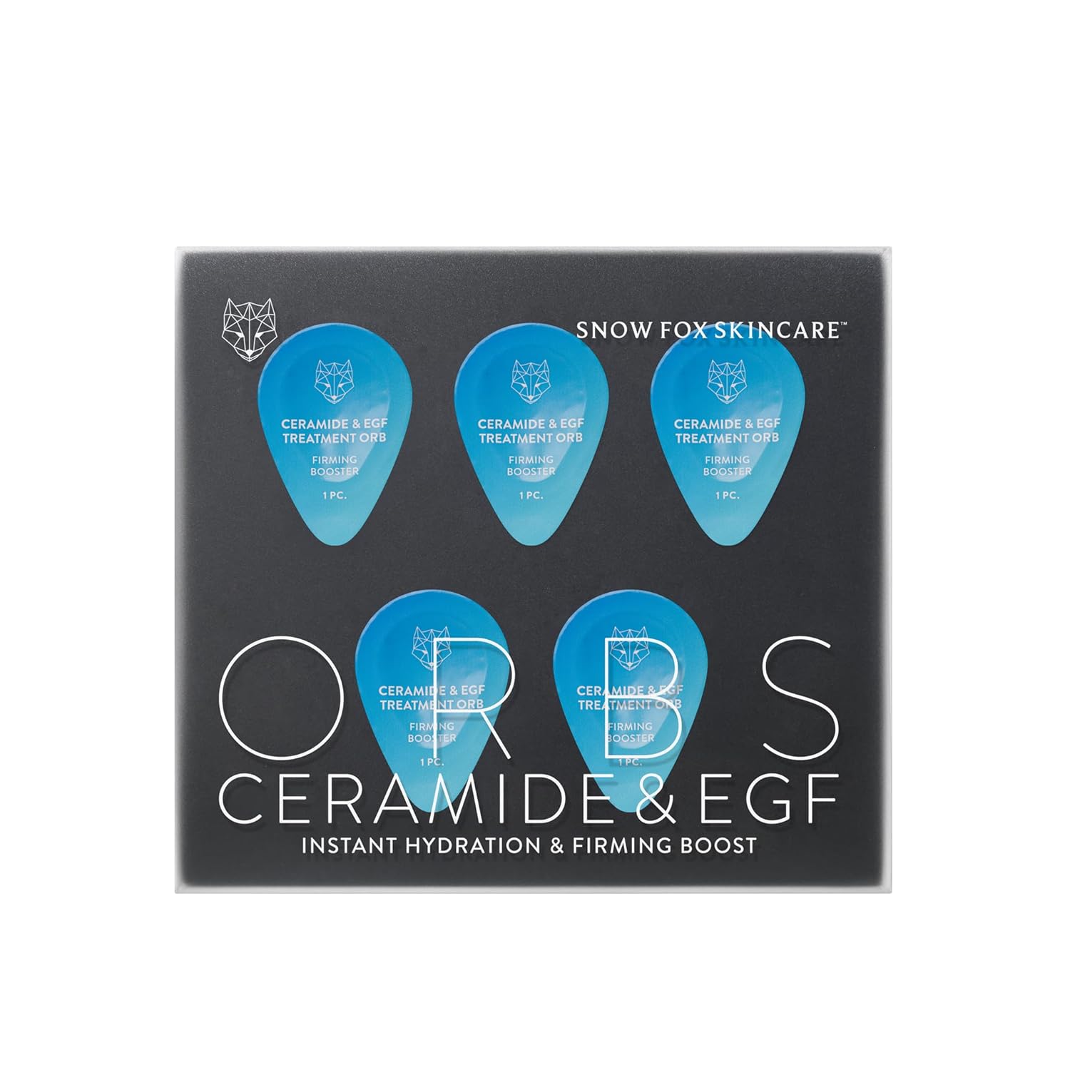 Snow Fox Skincare - Freeze-Dried Ceramide Orbs | Facial Serum | Luxury Skincare Treatment for Face, All Skin Types | Ceramide & EGF Treatment Orb - 5 Capsules - Image 7