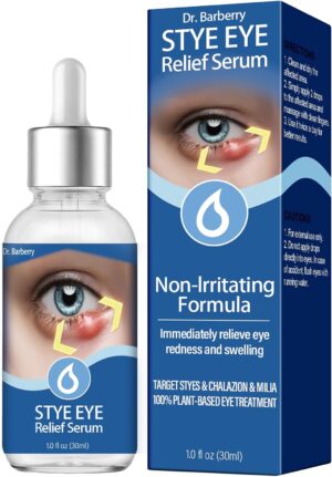 Stye Eye Treatment, Natural Stye Remover, Eye Stye Relief Serum, Premium Formula – Gentle Cleanser for Chalazion & Blepharitis (1 Fl Oz (Pack of 1))