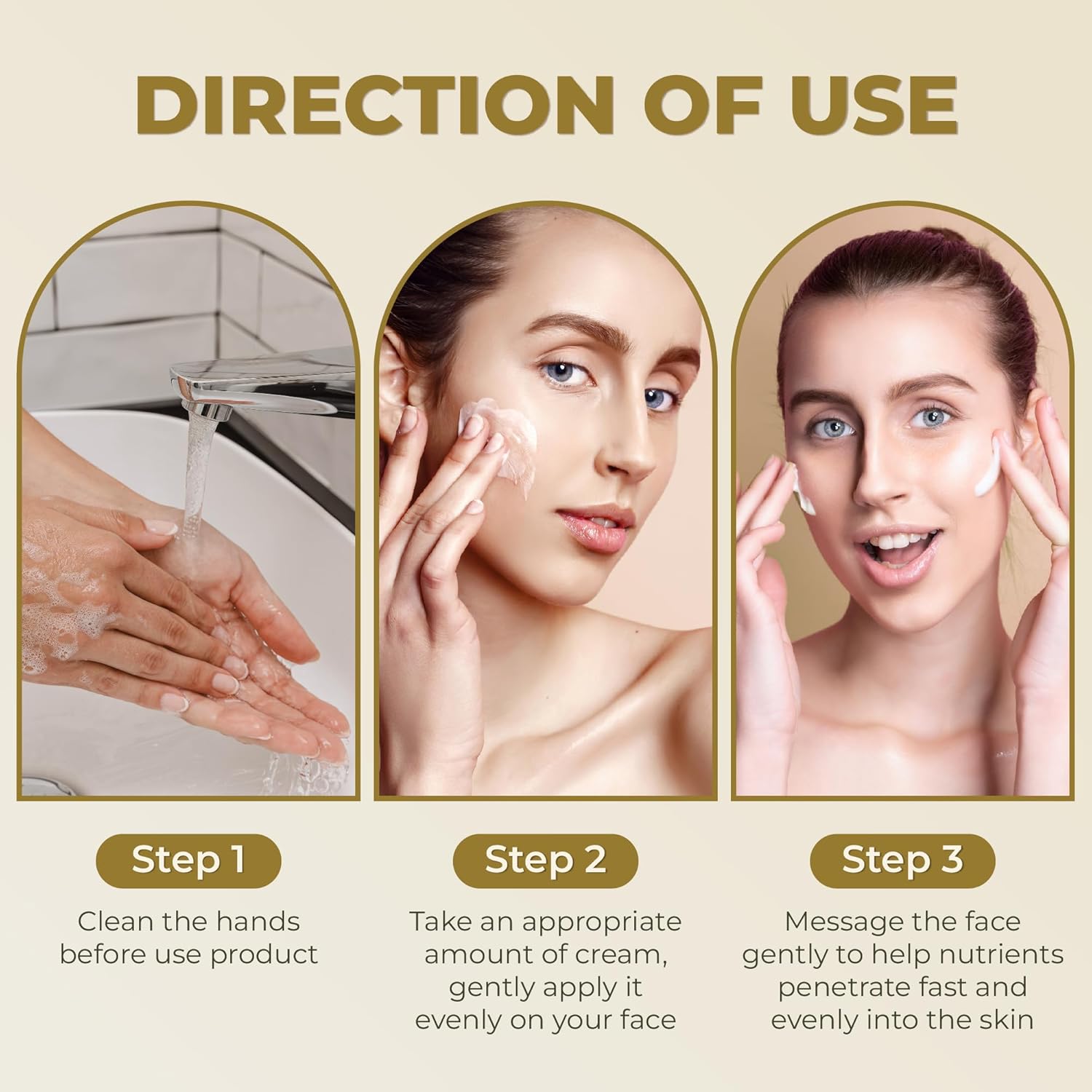 ABERA Face Cream (Premium Version) - Hydrating and Repairing Cream for Dry Skin, Gentle and Nourishing Formula for All Skin Types (2 Boxes + 5 Eye Patches) - Image 5