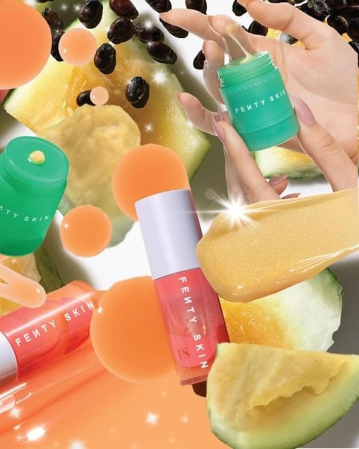 Fenty Skin Fenty Treatz Hydrating + Strengthening Lip Oil - Kalahari Melon - Image 9