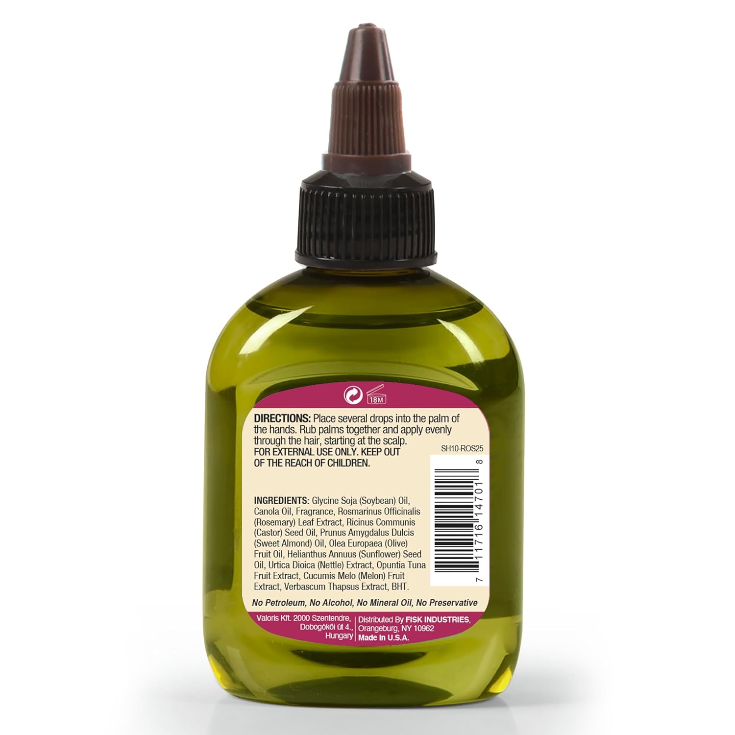 Difeel Rosemary Premium Hair Oil 2.5 oz. - Rosemary Oil Hair Treatment - Image 2