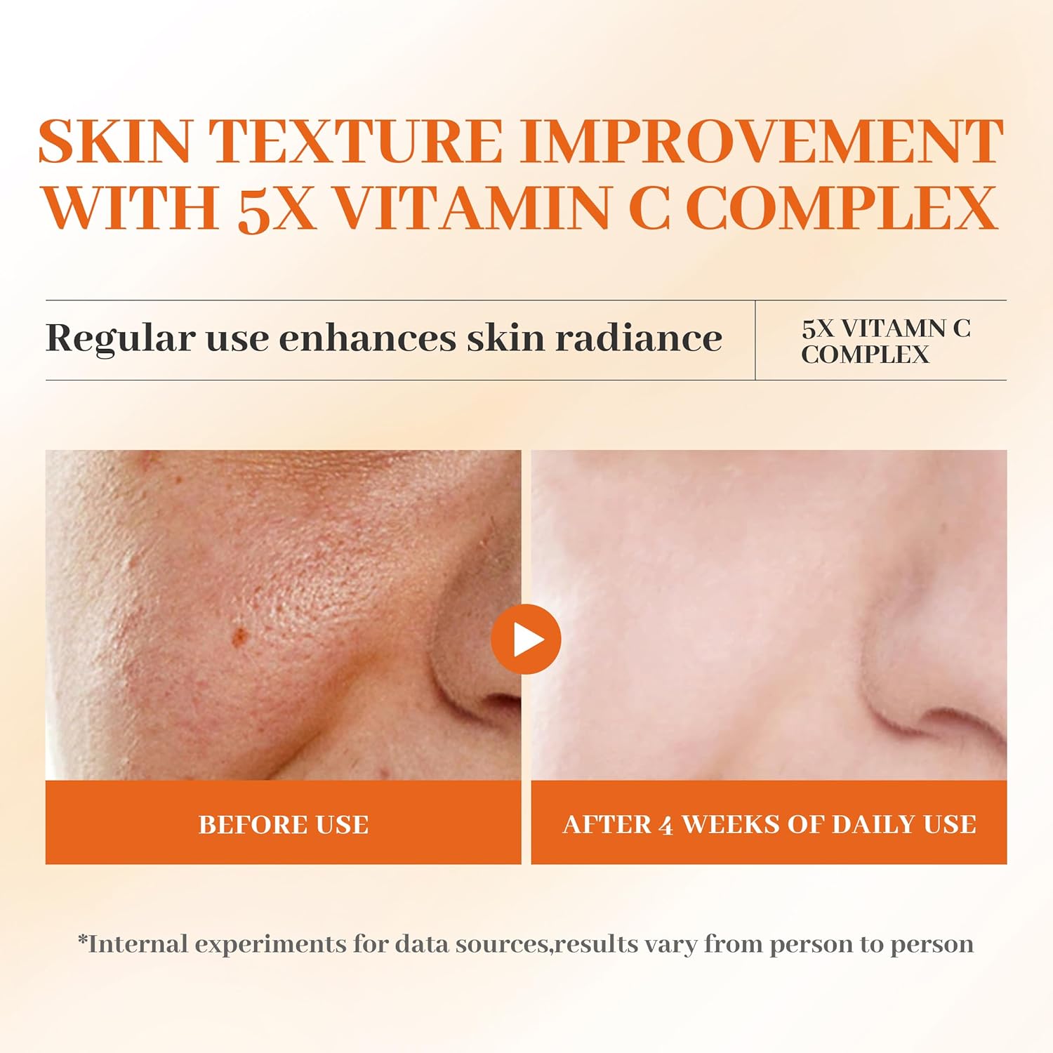 Premium 5X Vitamin C Face Toner, Facial Care Toner, Hyaluronic Acid Hydrating Facial Treatment for Even Skin Korean Tone, Safe Glowing Skin 130ml,K-Beauty,Tiktok Morning & Evening Skincare Women Gift - Image 5