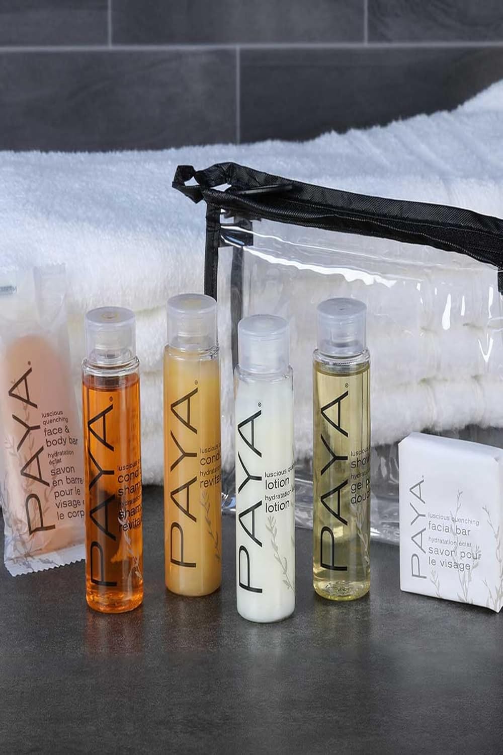 Paya Organics Toiletry Travel Set - Shampoo, Hair Conditioner, Shower Gel, 2 Facial Soap & Tote Bag - Image 6