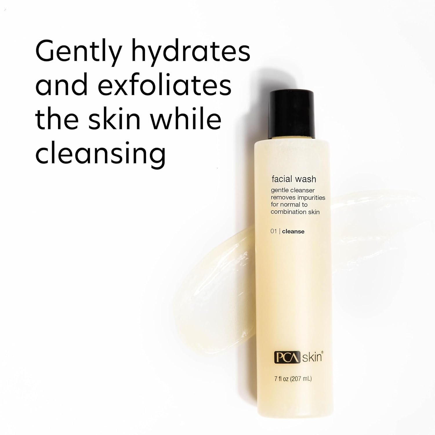 PCA SKIN Gentle Foaming Face Wash, Hydrating Facial Cleanser, Removes Makeup and Hydrates and Purifies Skin, Good for Sensitive, Combination, Normal, and Acne-Prone Skin, Gentle Face Wash, 7 oz Bottle - Image 3