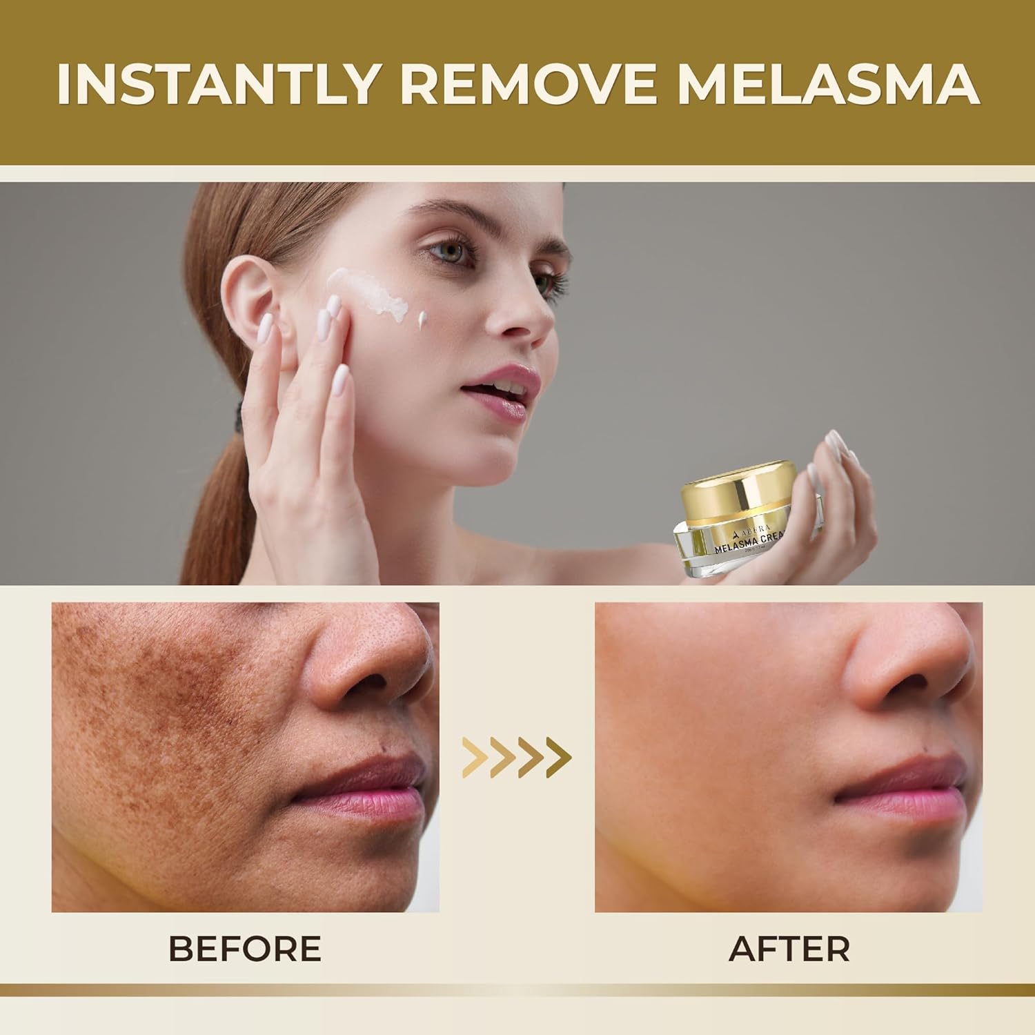 ABERA Face Cream (Premium Version) - Hydrating and Repairing Cream for Dry Skin, Gentle and Nourishing Formula for All Skin Types (2 Boxes + 5 Eye Patches) - Image 3