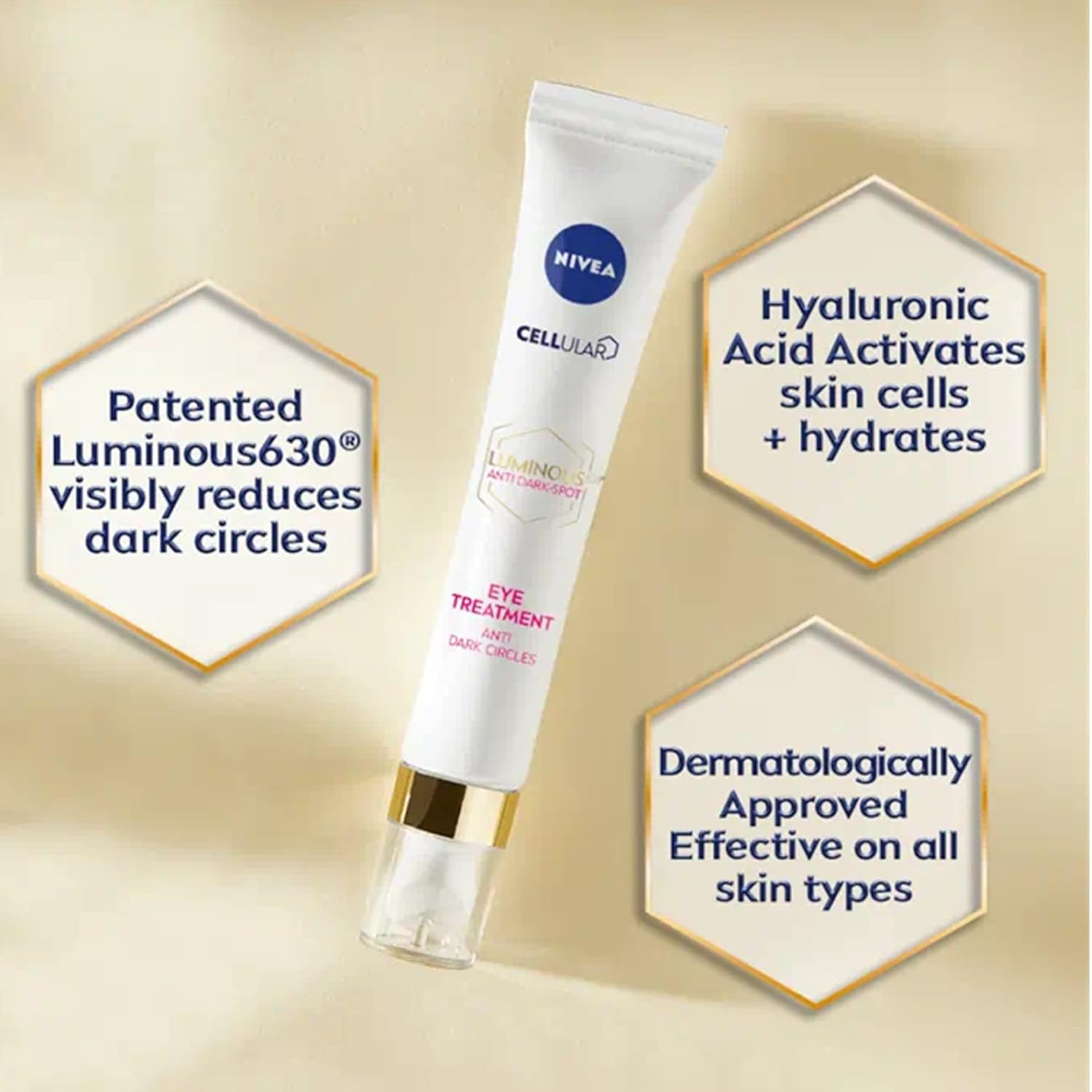 NIVEA Hydrating CELLULAR LUMINOUS630 ANTI DARK-SPOT (EYE) - Image 3