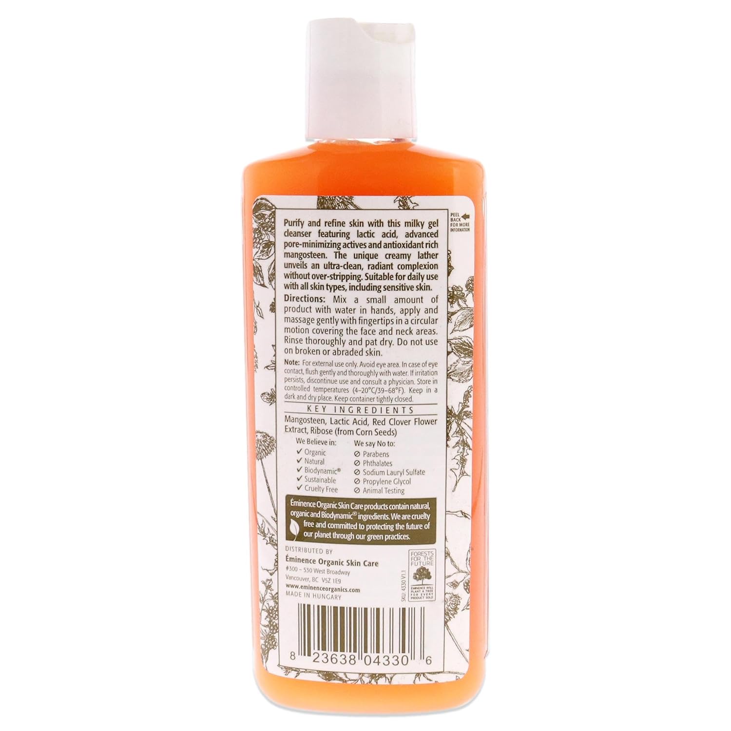 Eminence Organic Skincare Mangosteen Daily Resurfacing Cleanser, 4.2 Ounce - Image 2