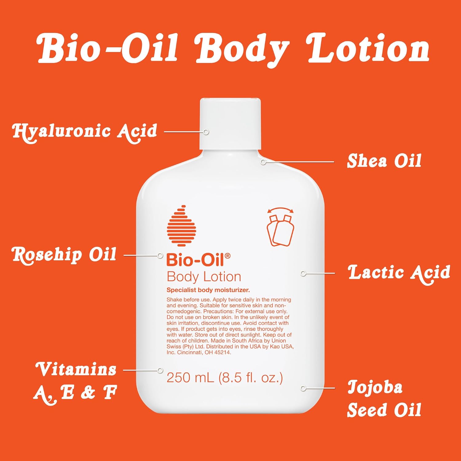 Bio-Oil Moisturizing Body Lotion for Dry Skin, Ultra-Lightweight High-Oil Hydration, with Jojoba, Rosehip, Shea, and Hyaluronic Acid, 8.5 Oz - Image 5