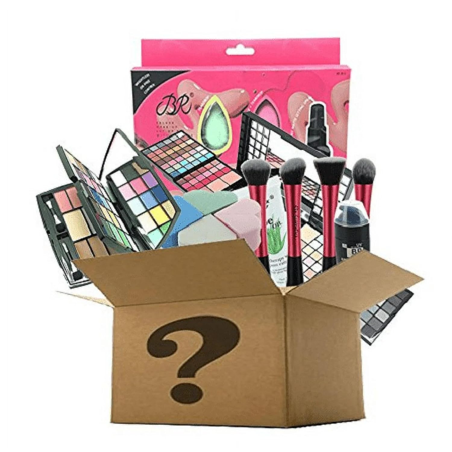 Rucci Beauty Revolution Mystery Box Bundle of 15, Exclusive All-in Box Hair Tool and Brush, Makeup Brush, Sponge, Eye Curler, Bath and Spa, Body and Personal Care, Travel Mirror, and More at $149
