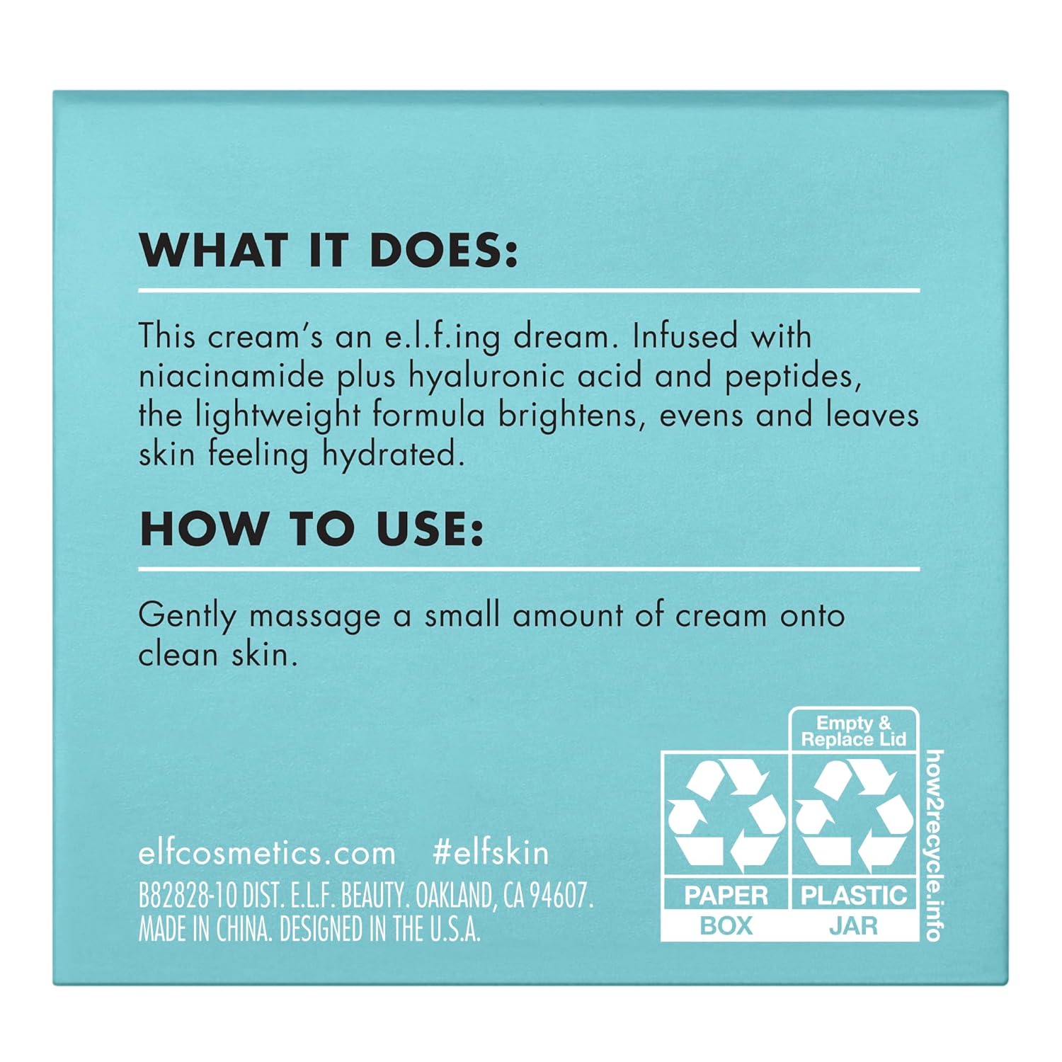 e.l.f. SKIN Holy Hydration! Face Cream, Fragrance Free, Smooth, Non-Greasy, Lightweight, Nourishing, Moisturises, Softens, Absorbs Quickly, Suitable For All Skin Types - Image 7