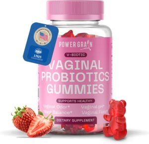 Premium Vaginal Probiotics Gummies – 5 Billion CFUs – pH Balance & Vaginal Health Support – Prebiotics & Digestive Enzymes – Supports Vaginal Flora & Odor Control–Yeast Infection Treatment