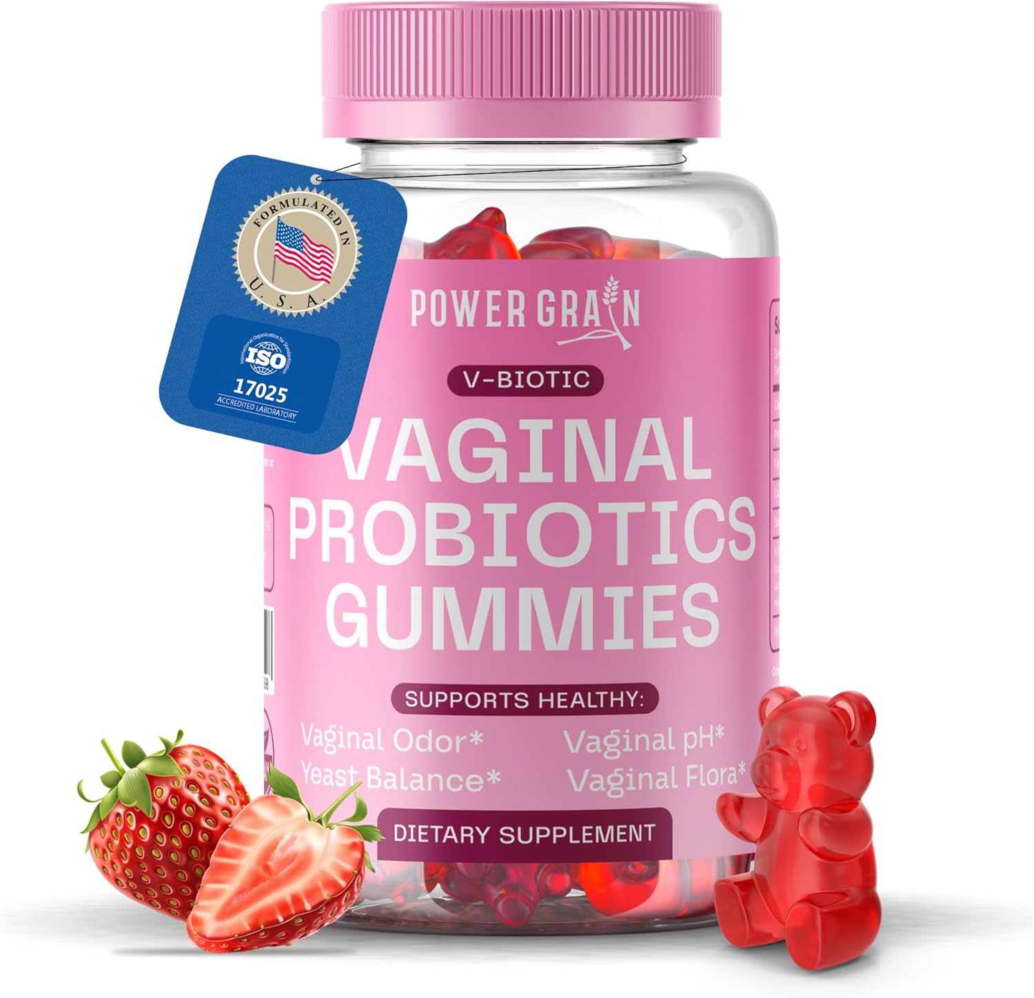 Premium Vaginal Probiotics Gummies – 5 Billion CFUs – pH Balance & Vaginal Health Support – Prebiotics & Digestive Enzymes – Supports Vaginal Flora & Odor Control–Yeast Infection Treatment