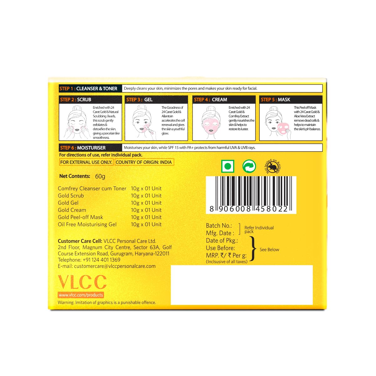 VLCC Natural Sciences Gold Facial Kit - Image 9