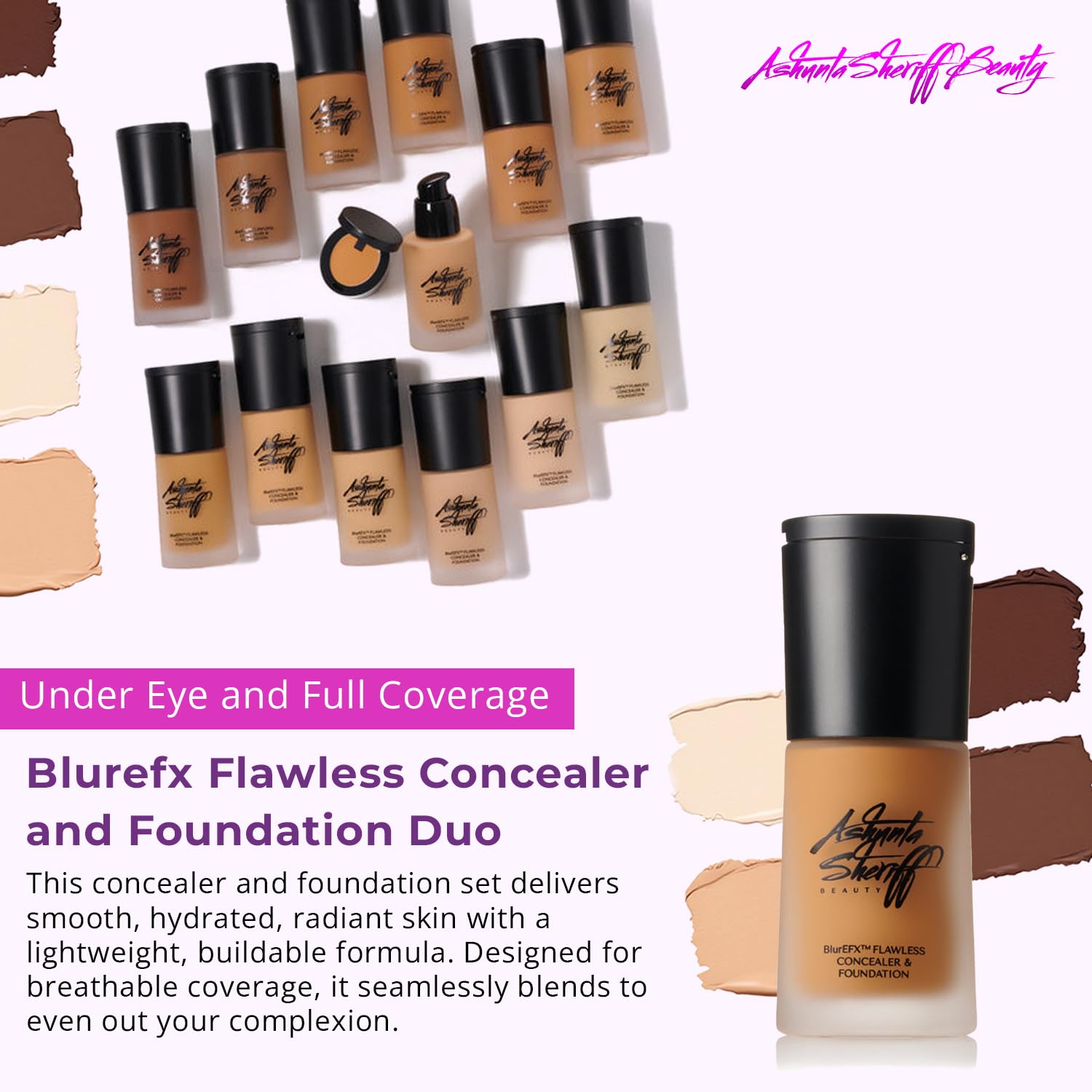 BlurEFX™ Flawless Concealer & Foundation Duo, Skin-Perfecting Radiance Meets Skincare, Paraben-Free, Cruelty Free, and Vegan-Friendly (Ivory Queen, One Size) - Image 2