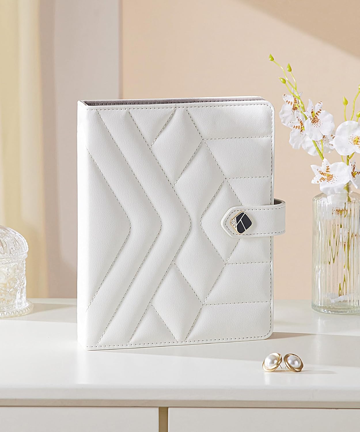 Homde Women Travel Jewelry Box: Traveling Organizer for Ring Necklace Bracelet - Storage Book with Plastic Pouches for Friend Sister Mother - Image 8