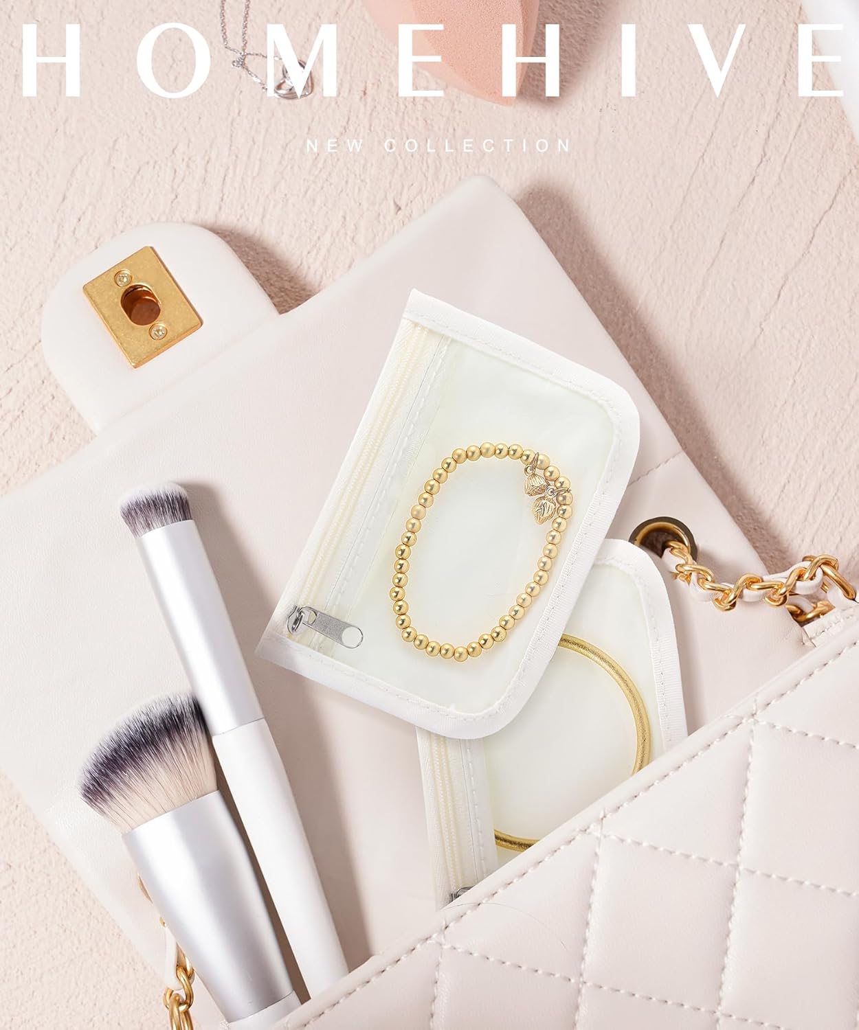 10Pcs Clear Velvet Zipper Travel Jewelry Organizer, Portable Anti Tarnish Jewelry Storage Pouch Bag Gift for Women Girl - Image 4