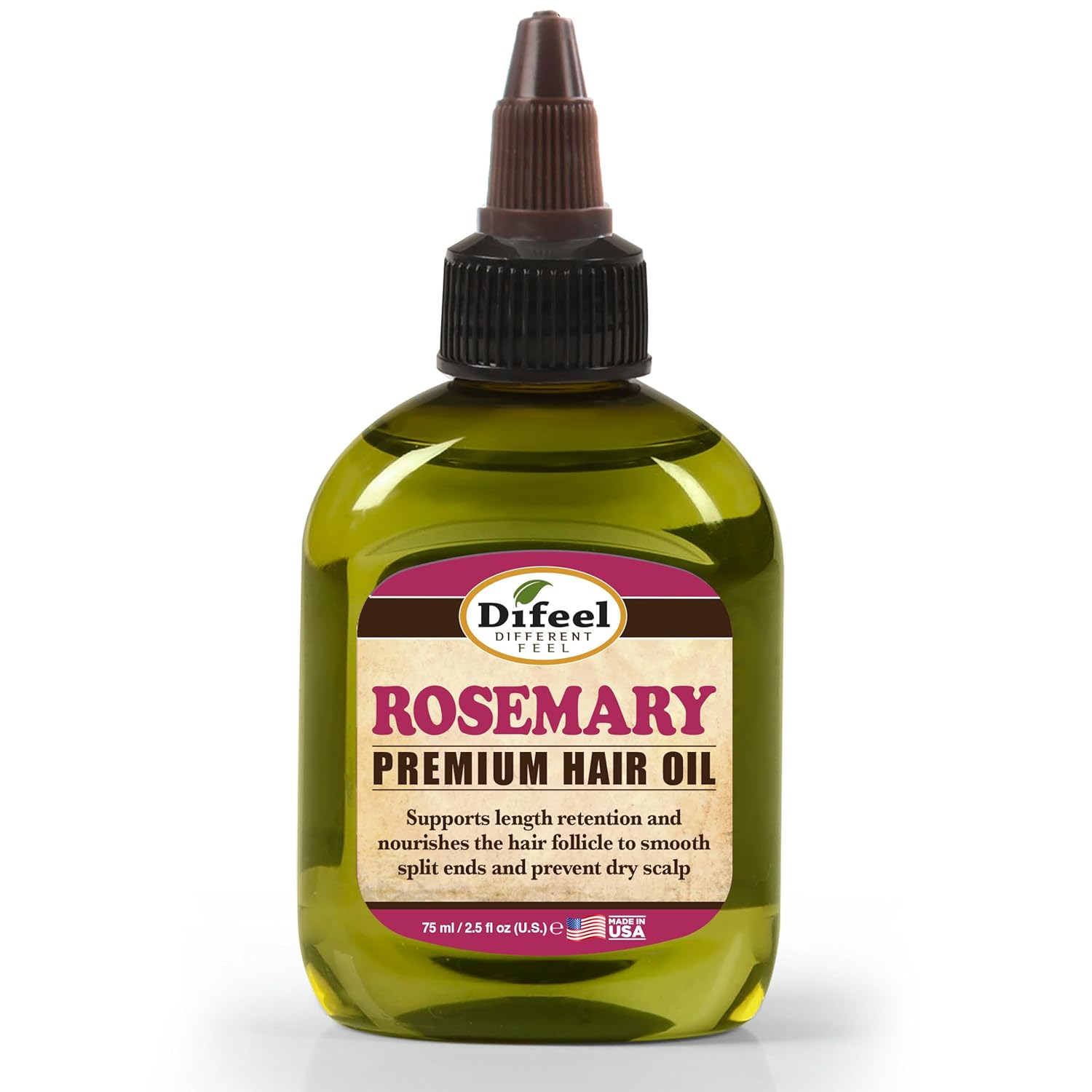 Difeel Rosemary Premium Hair Oil 2.5 oz. - Rosemary Oil Hair Treatment