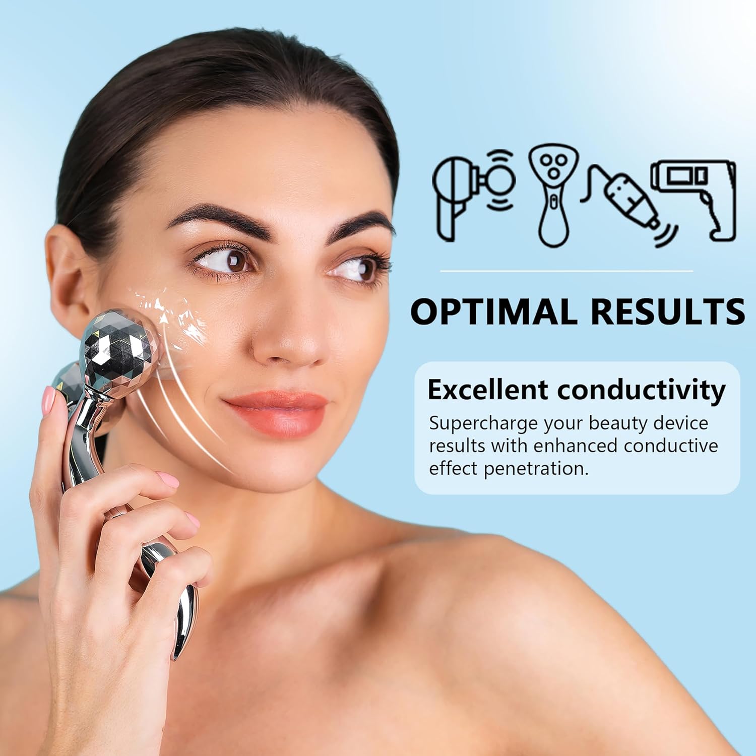 9PCS Microcurrent Conductive Gel, for Radio Frequency Facial Device, Cooling Gel for Body Laser Hair Removal, Hydrating Gel Primer with Hyaluronic Acid, Wholesale Bulk Best for Beauty Salon and Family - Image 5