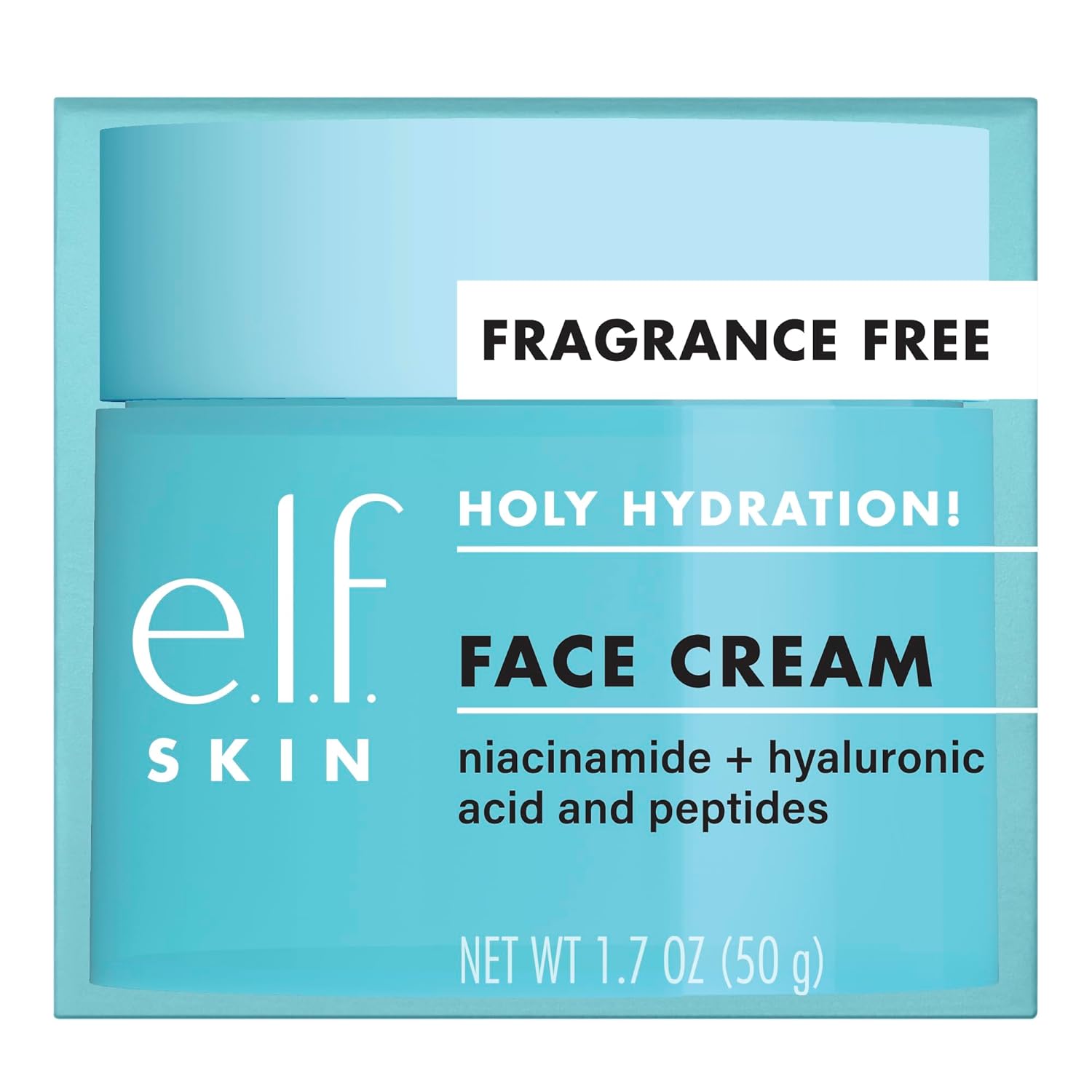 e.l.f. SKIN Holy Hydration! Face Cream, Fragrance Free, Smooth, Non-Greasy, Lightweight, Nourishing, Moisturises, Softens, Absorbs Quickly, Suitable For All Skin Types - Image 6