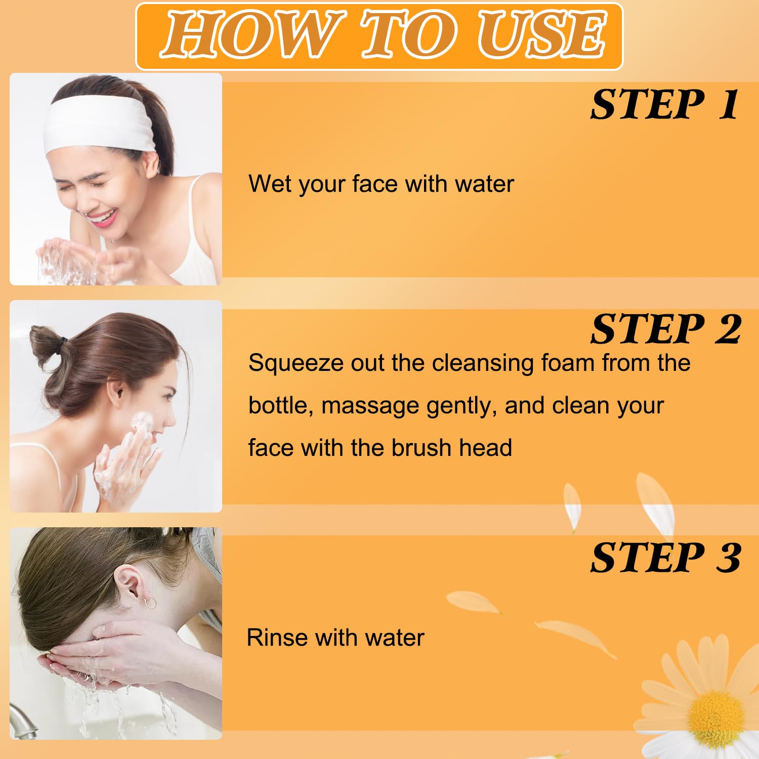 4Pcs Turmeric Wash and Care Three Piece Set,Turmeric Trio: Facial Wash,Cleansing Mousse & Soap for Skin Care,Turmeric Cleansing Exfoliating Pads,Turmeric Face Wash for Face & Body - Image 8